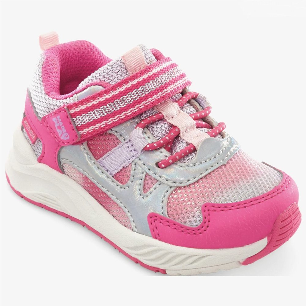 NEW Stride Rite Sizes 5- 10 Girls Player Sneaker Washable (M2P) - Pink Multi